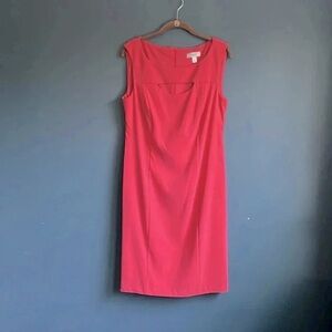 Dressbarn coral sleeveless a‎ line dress woman’s size 12